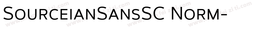 SourceianSansSC Norm字体转换